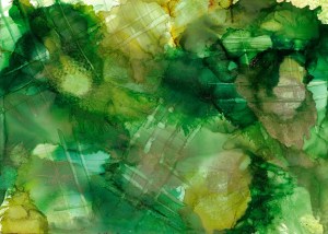 Patchwork Series: Green & Gold